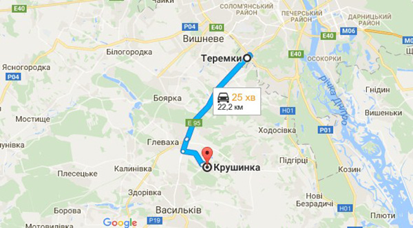 КГ Семь Озер на карте
