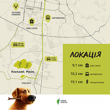 КГ Липові Роси на карте