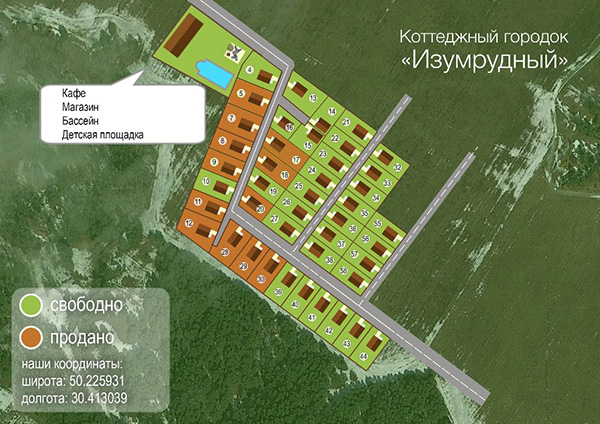 Генплан КГ Изумрудный