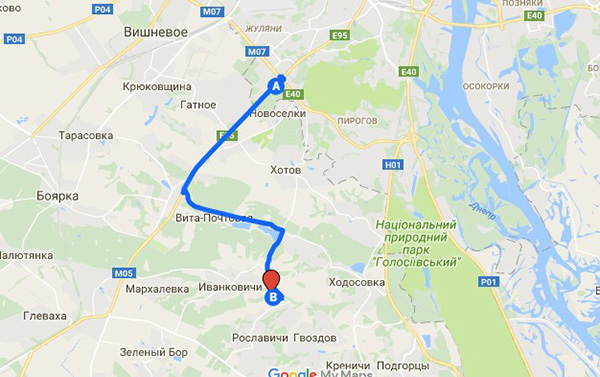 КГ Изумрудный на карте