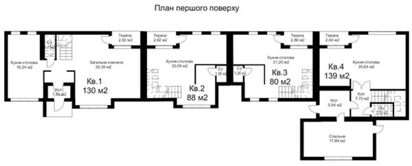 Первый этаж Клубного Дома Квартет