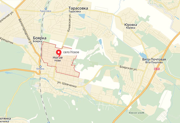 Таунхаус Новое на карте