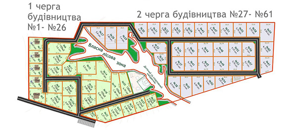 Генплан КГ Лес и Озеро
