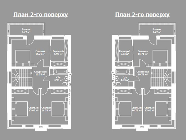 дуплекс Twin House - 135 м2 в КГ Svitlo Houses