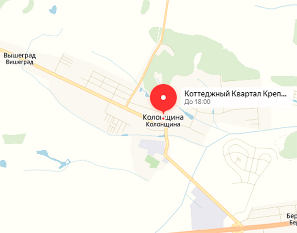КГ Крепость Колонщины на карте