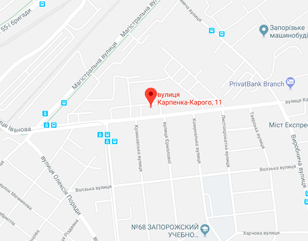 Таунхаус «Санхауз» на карте