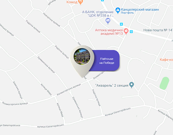таунхаус Sherlock Home на карте