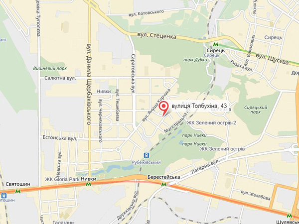 ЖК на Толбухина на карте