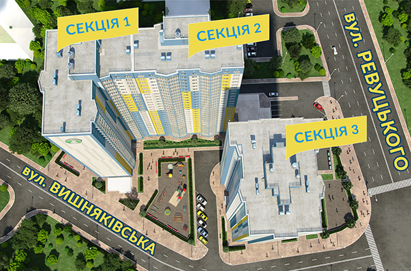 Генплан ЖК Welcome Home на Ревуцкого