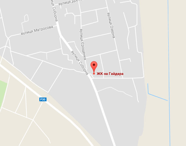 ЖК на Гайдара на карте