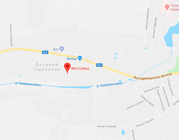 ЖК Форрест на карте