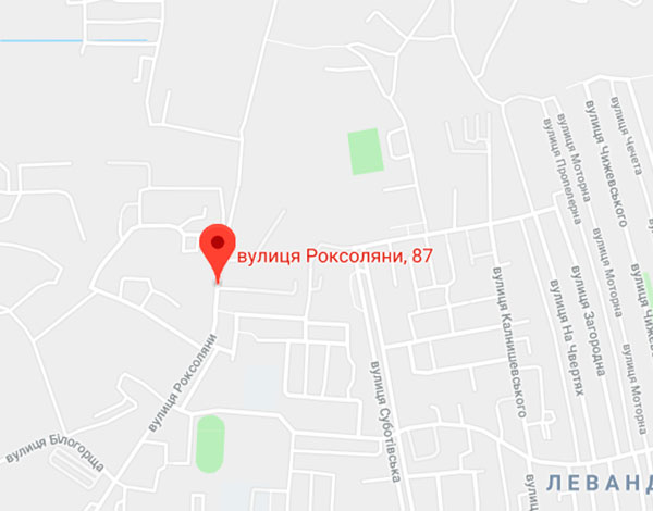 ЖК Plus на Роксоляны на карте