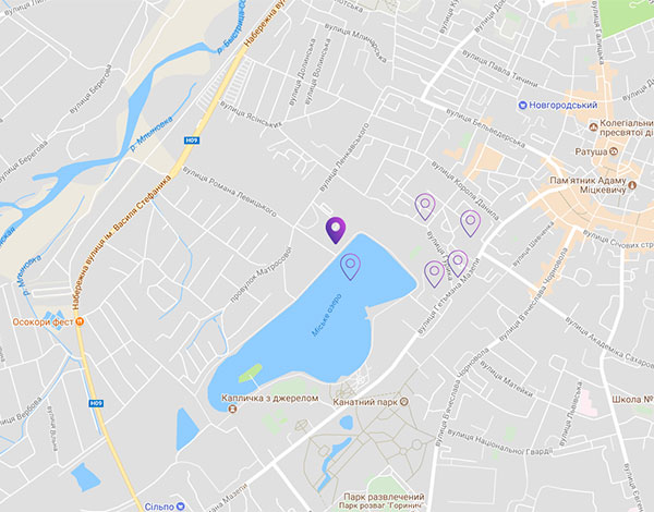 ЖК Бульвар Европейский на карте