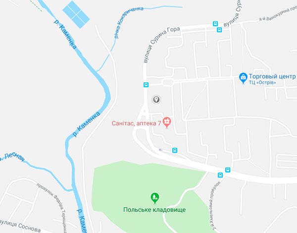 ЖК Просторий на карте