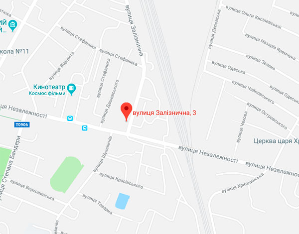ЖК на ул.Железнодорожной 3 на карте
