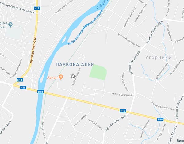 ЖК Парковая Аллея на карте