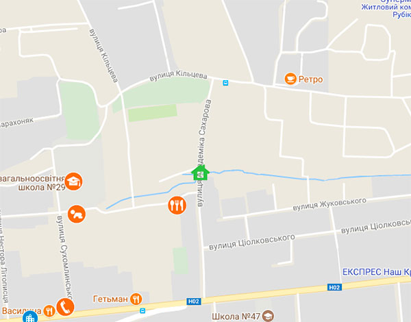 ЖК Родной дом на карте