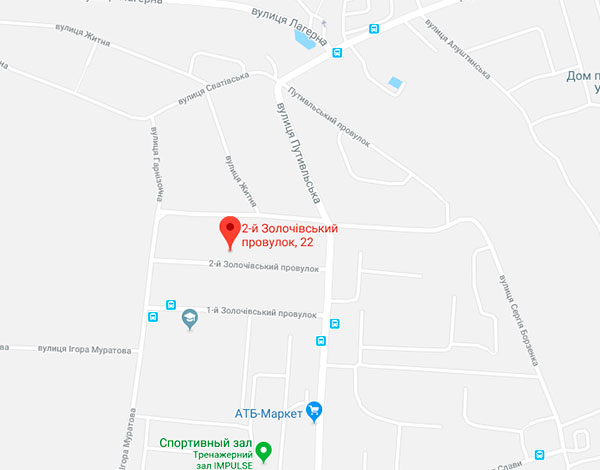 ЖК Золочевский на карте