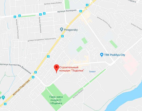 ЖК Микрорайон Подолье на карте
