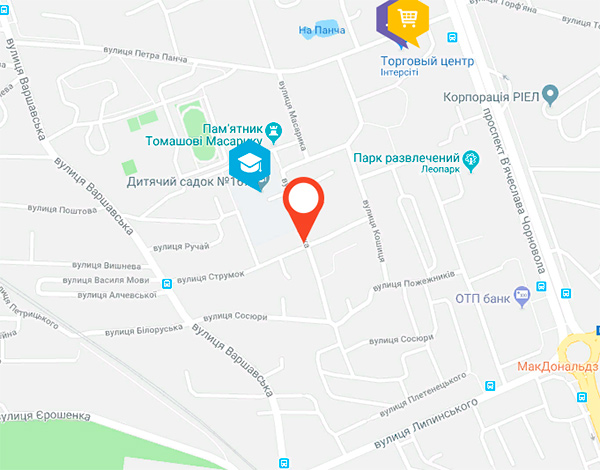 ЖК Струмок на карте