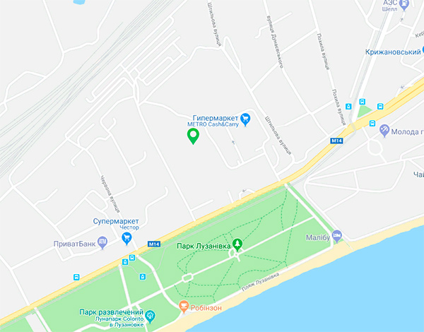 ЖК Лузановский Парк на карте