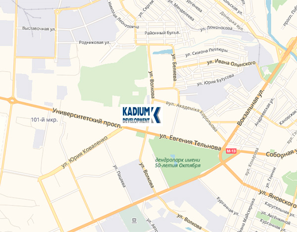 ЖК 3V Volkova на карте