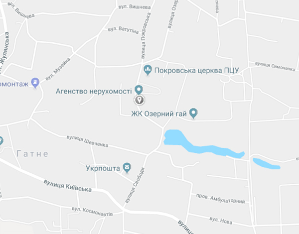 ЖК Родной на карте