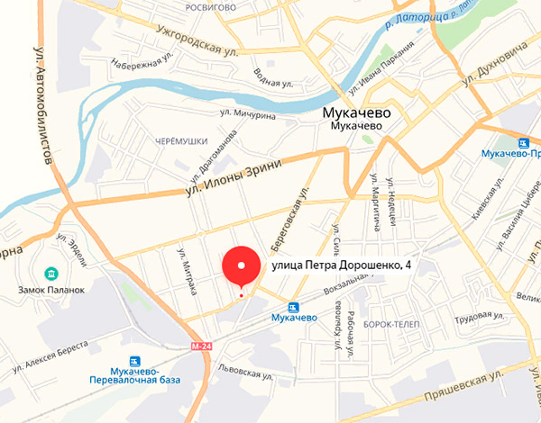 ЖК Сучасний на карте