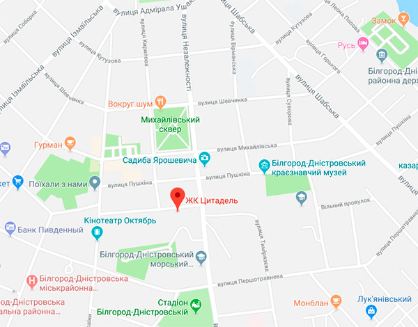 ЖК Цитадель на карте
