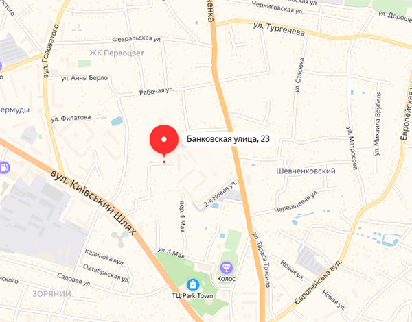 ЖК Банковский 2 на карте