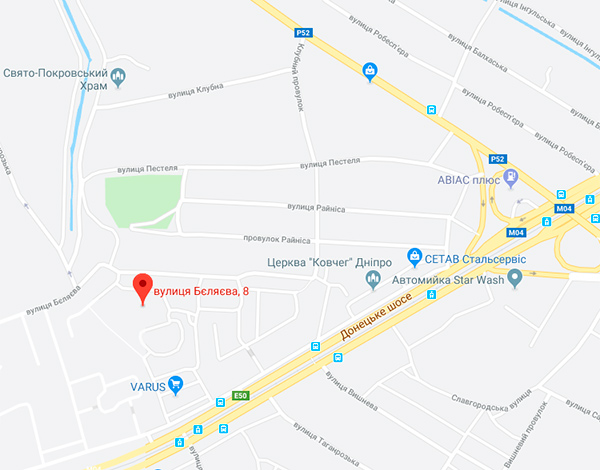 ЖК Молодежный на карте