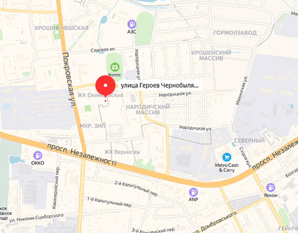 ЖК Олимпийский на карте