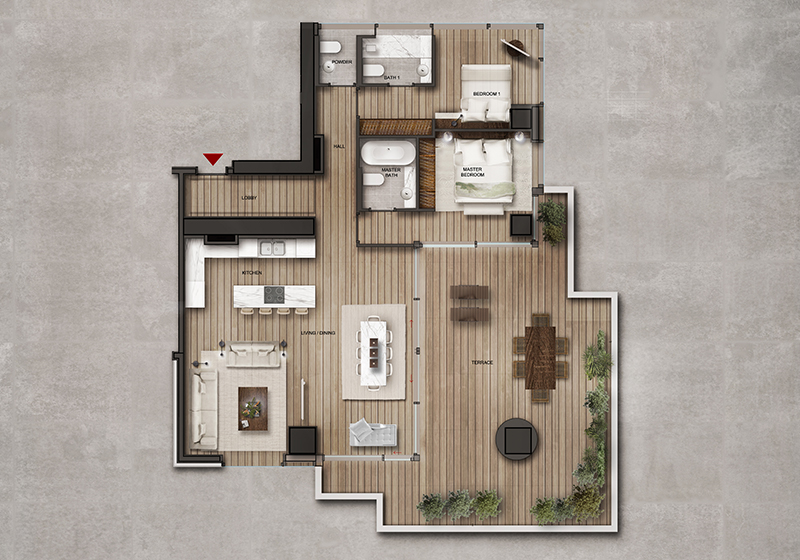 квартира тип G в ЖК Symbol Residence