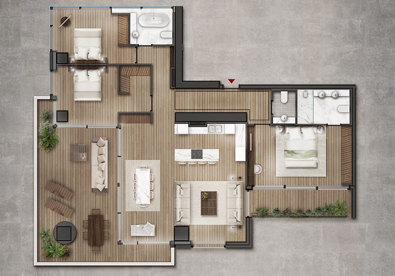 квартира тип H в ЖК Symbol Residence