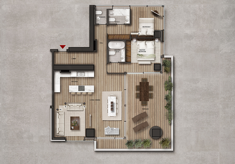 квартира тип I в ЖК Symbol Residence
