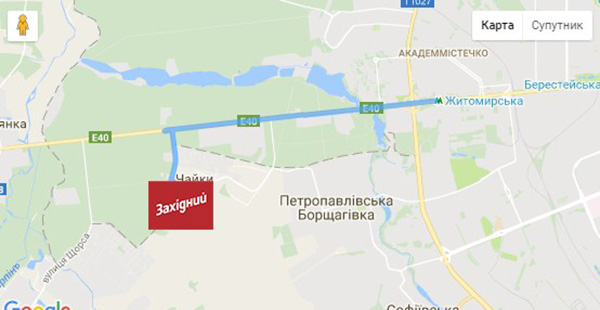ЖК Західний на карте