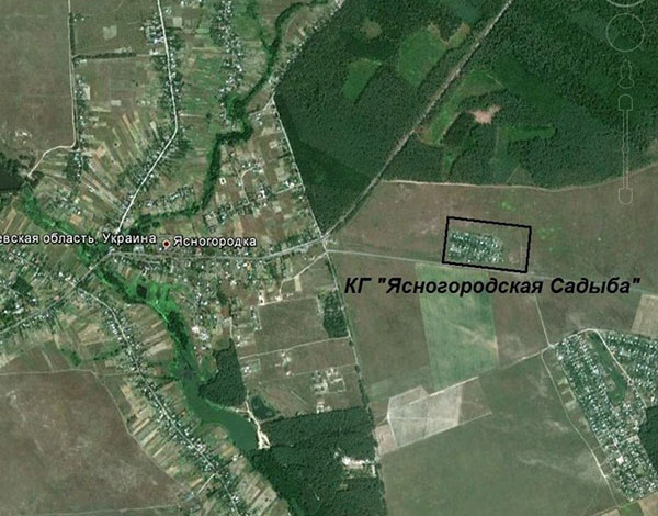 КГ Ясногородская садыба на карте