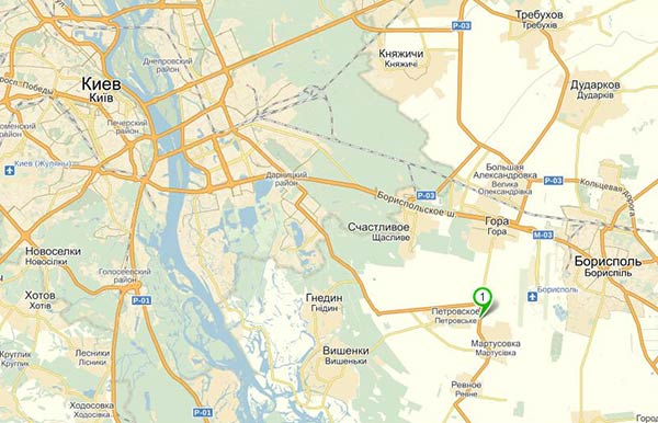 КГ Под горой на карте