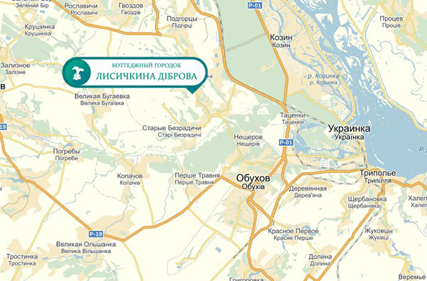 КГ Лисичкина дубрава на карте