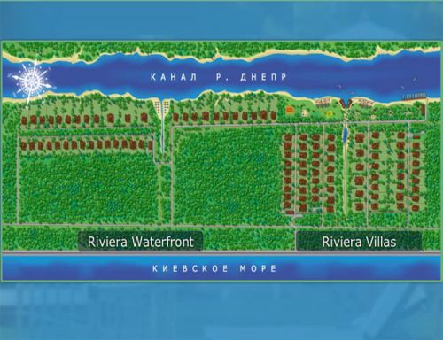 Генплан Коттеджного городка Riviera Villas