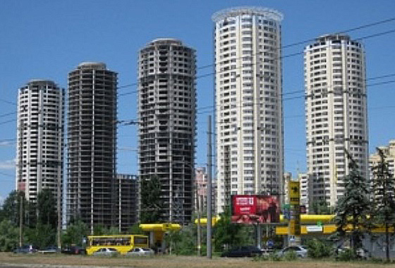Троещинские небоскребы