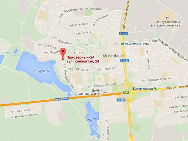 ЖК Приозерный 24 на карте