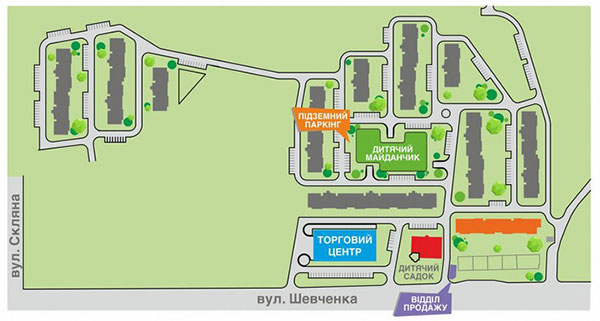 Генплан ЖК Семицвет