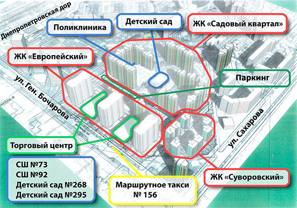 Генплан ЖК Европейский