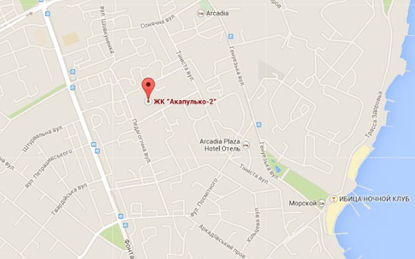 ЖК Акапулько 2 на карте