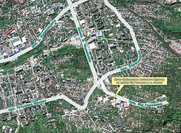 ЖК на ул.Под Голоском 8 на карте