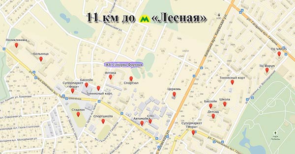 ЖК Соборна Фортеця на карте
