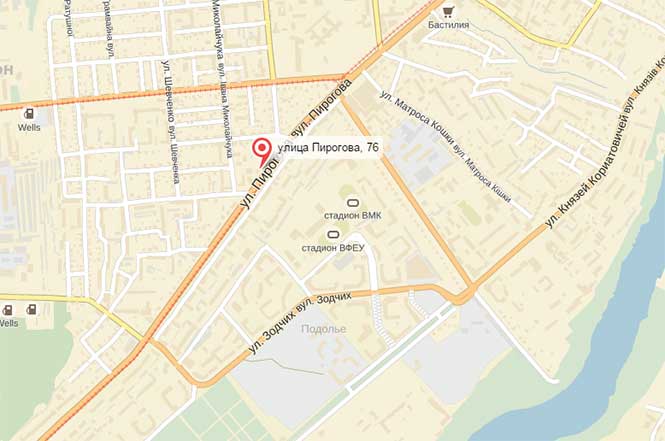 ЖК Пироговский на карте
