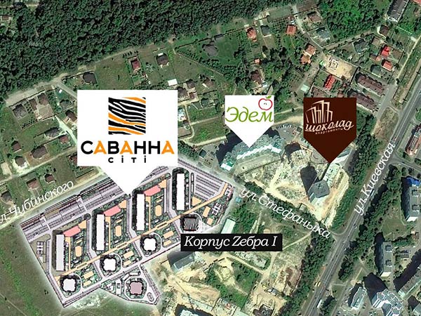 ЖК Саванна Сити на карте