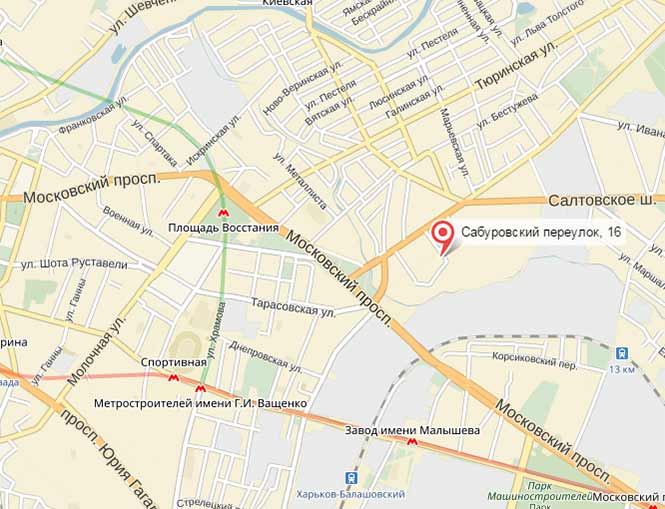 ЖК Сабуровский на карте